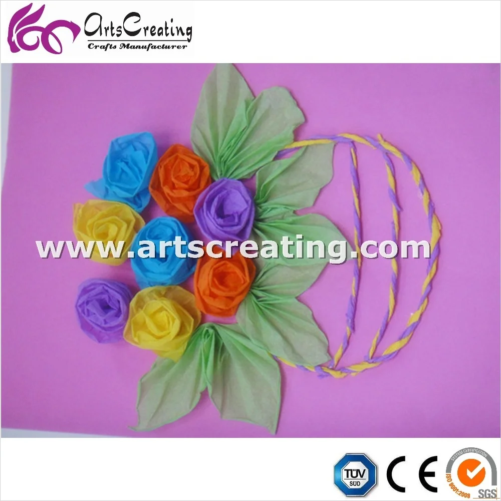 Metallic Aluminum Foil Crepe Paper for Wrapping