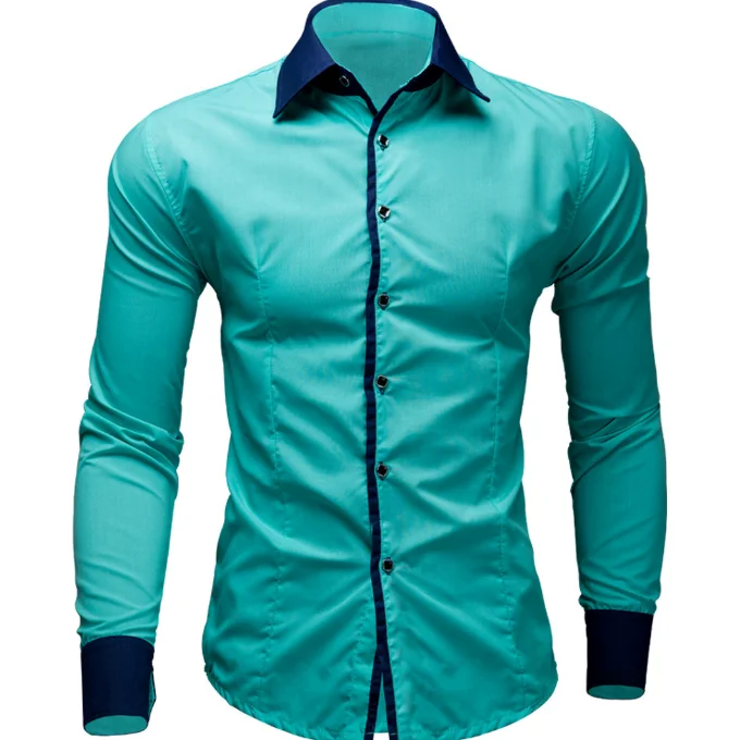 
Popular Male Shirts Fashion Man Business Shirt Men Simple Shirts 