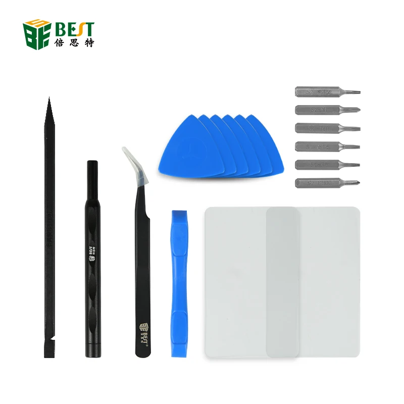 BST-502 18 In 1 Laptop Repair Tool Kit P5 Pentalobe Screwdriver T5 Screwdriver Set Tweezers Pry Spudger for MacBook Air Pro
