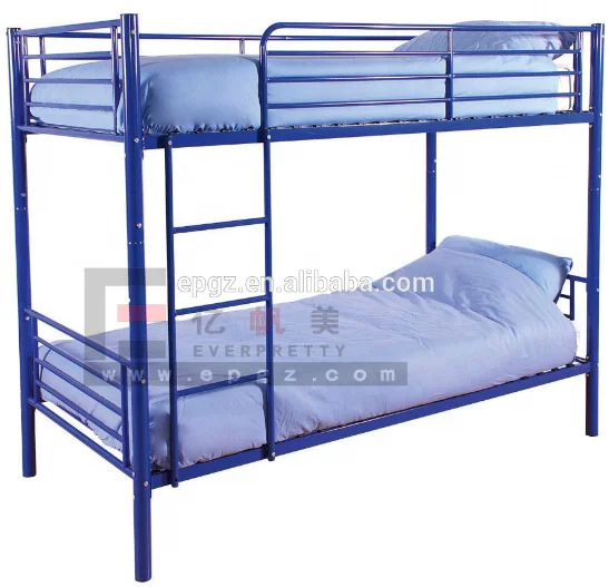 School Dormitory Furniture Student Iron Bunk Bed, Single Metal Bunk Bed with Drawer
