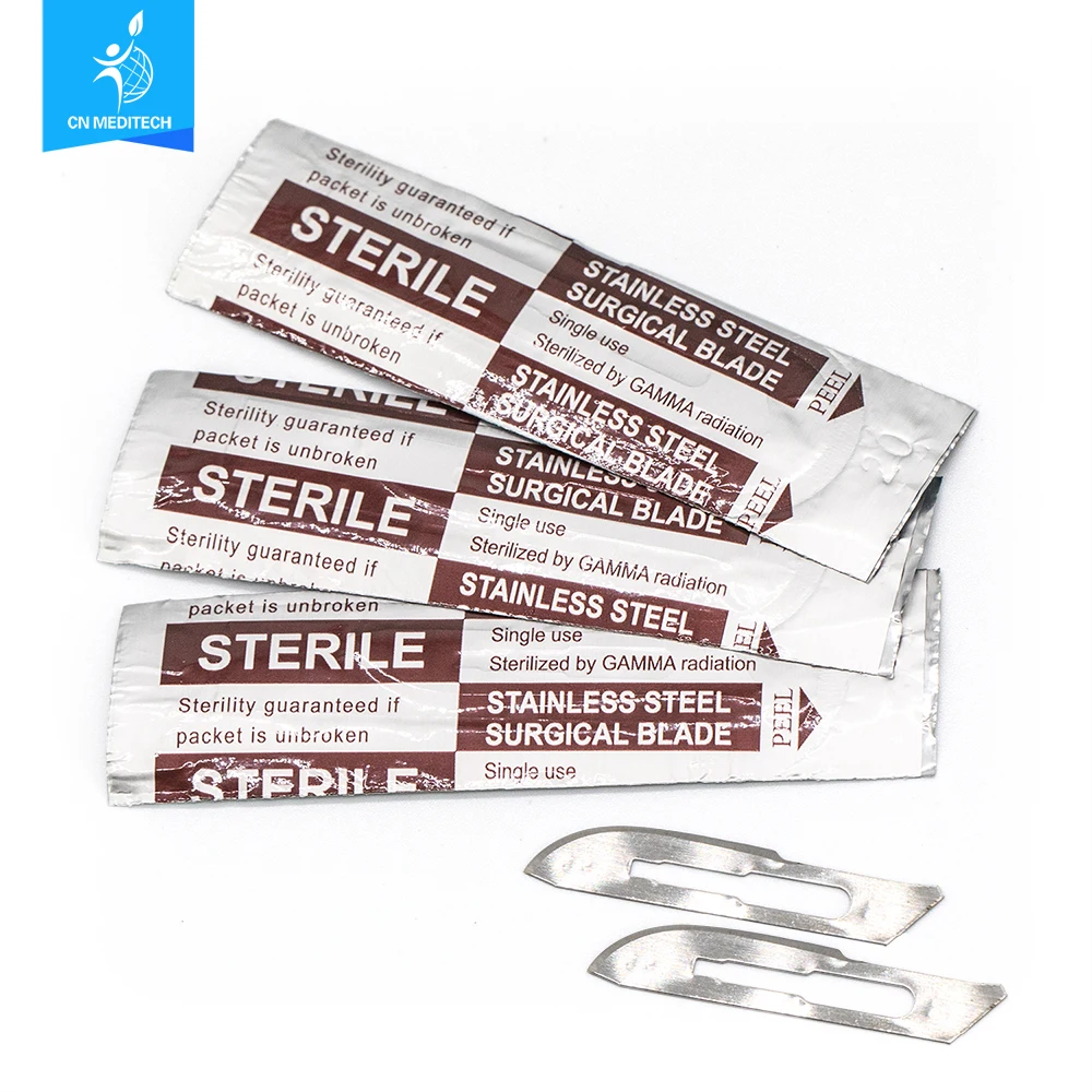 Одноразовые хирургические лезвия разных размеров № 10-36