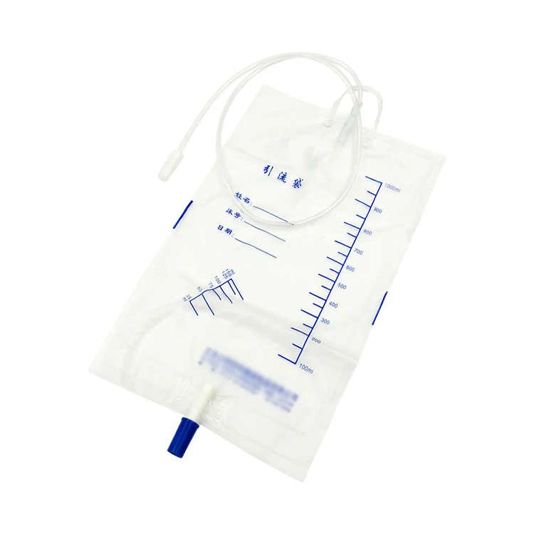 Factory custom light weight medical disposable dialysis drainage bag