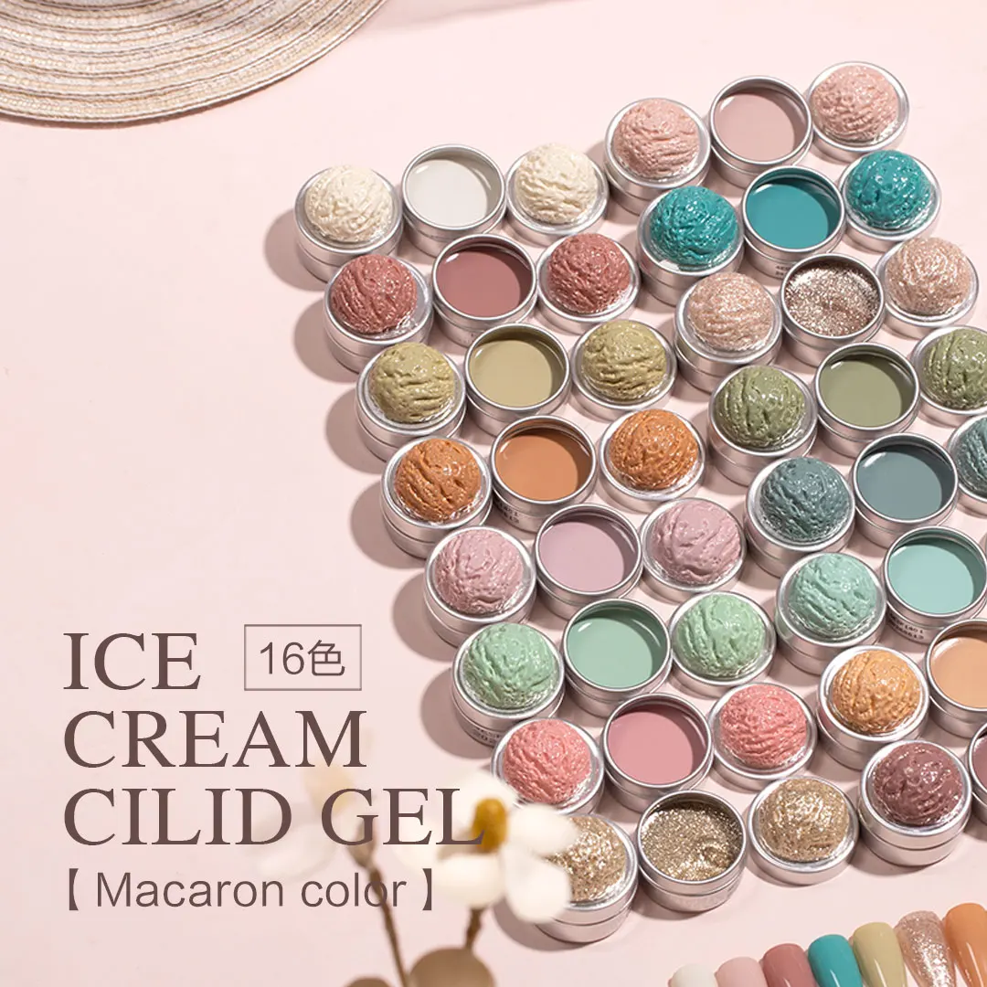 caili Nail Art Painting UV/LED Solid Jelly Butter Gel Cream Milkly One Stroke Mud Gel Lacquer Nail Design Paint gel varnish