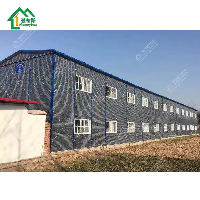 Quality Guarantee 1-3 Floors Homes Temporary Hostel Prefab Sandwich Panel Steel Frame K-Type Prefabricated Houses