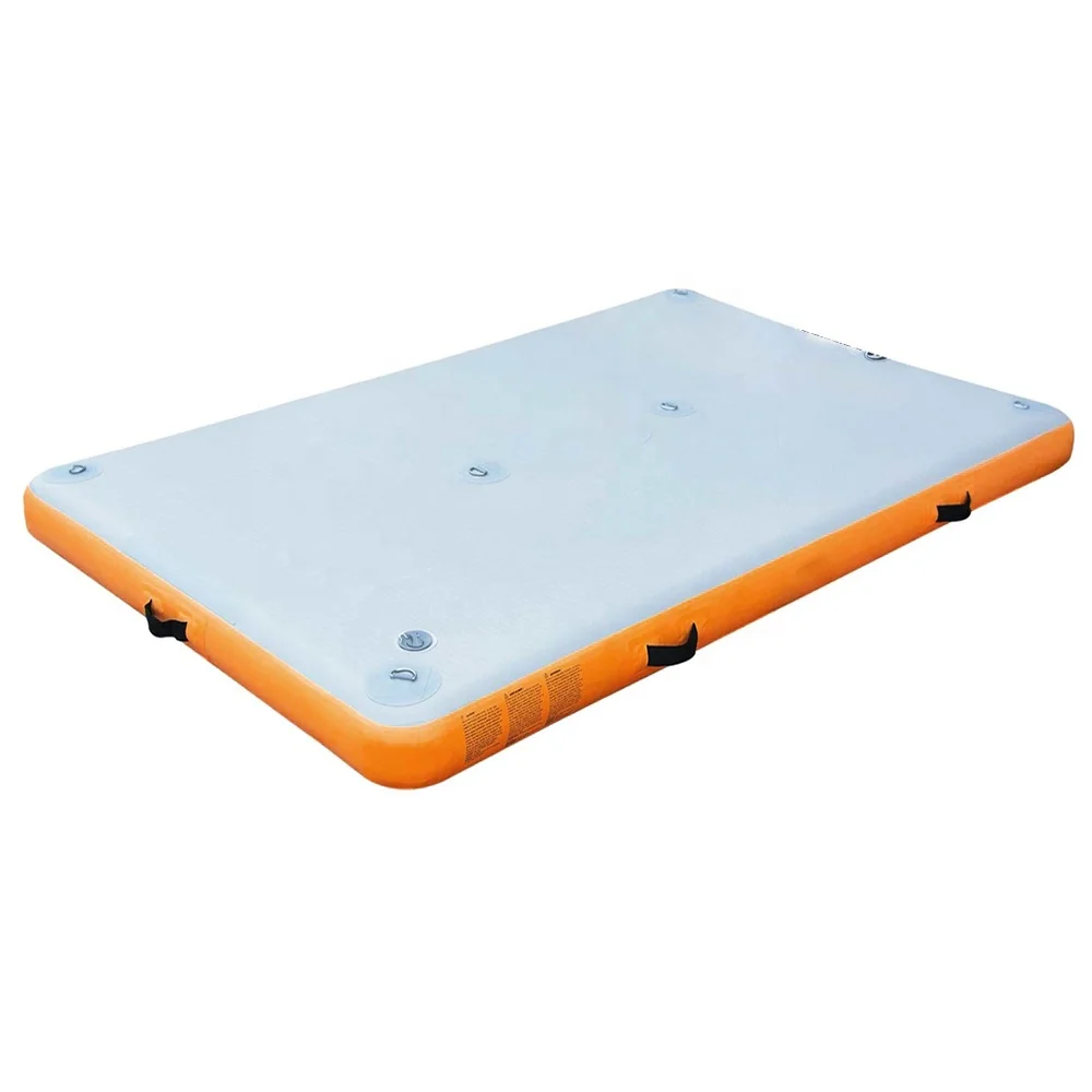 Thick Inflatable Dock Platform Swim Deck Platform with High Pressure air Pump for Pool Beach Ocean Lake Adults