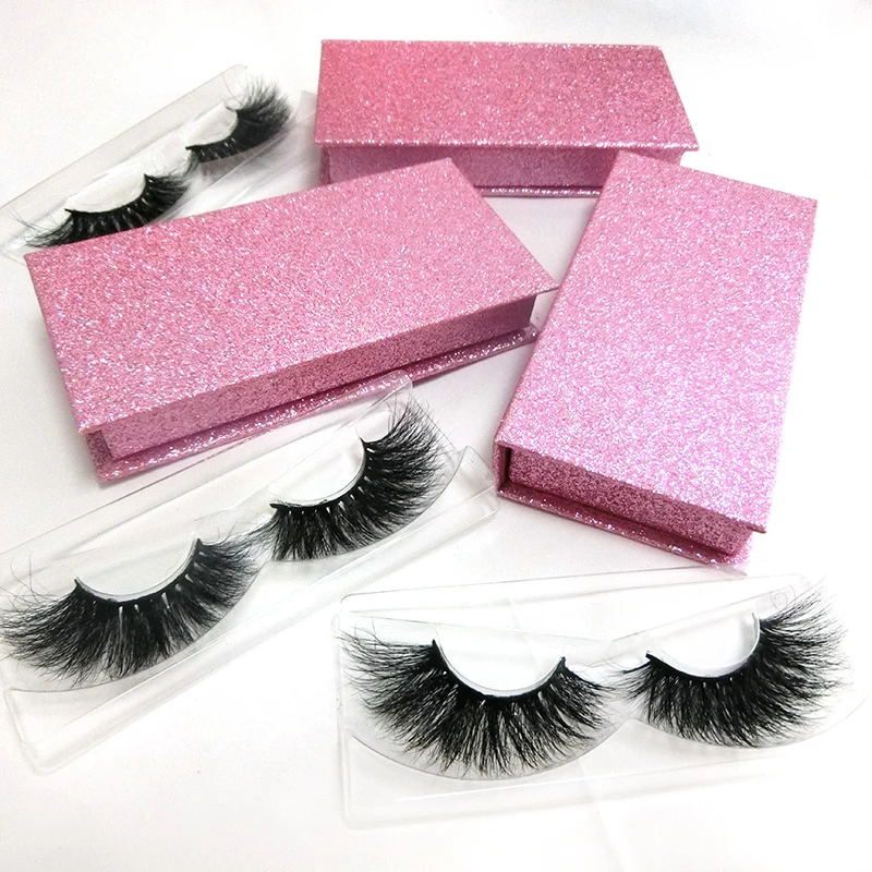 2022 Custom Gold Box Packaging 18mm 25mm 100% Real 3D Fluffy Human Hair Mink Eyelash