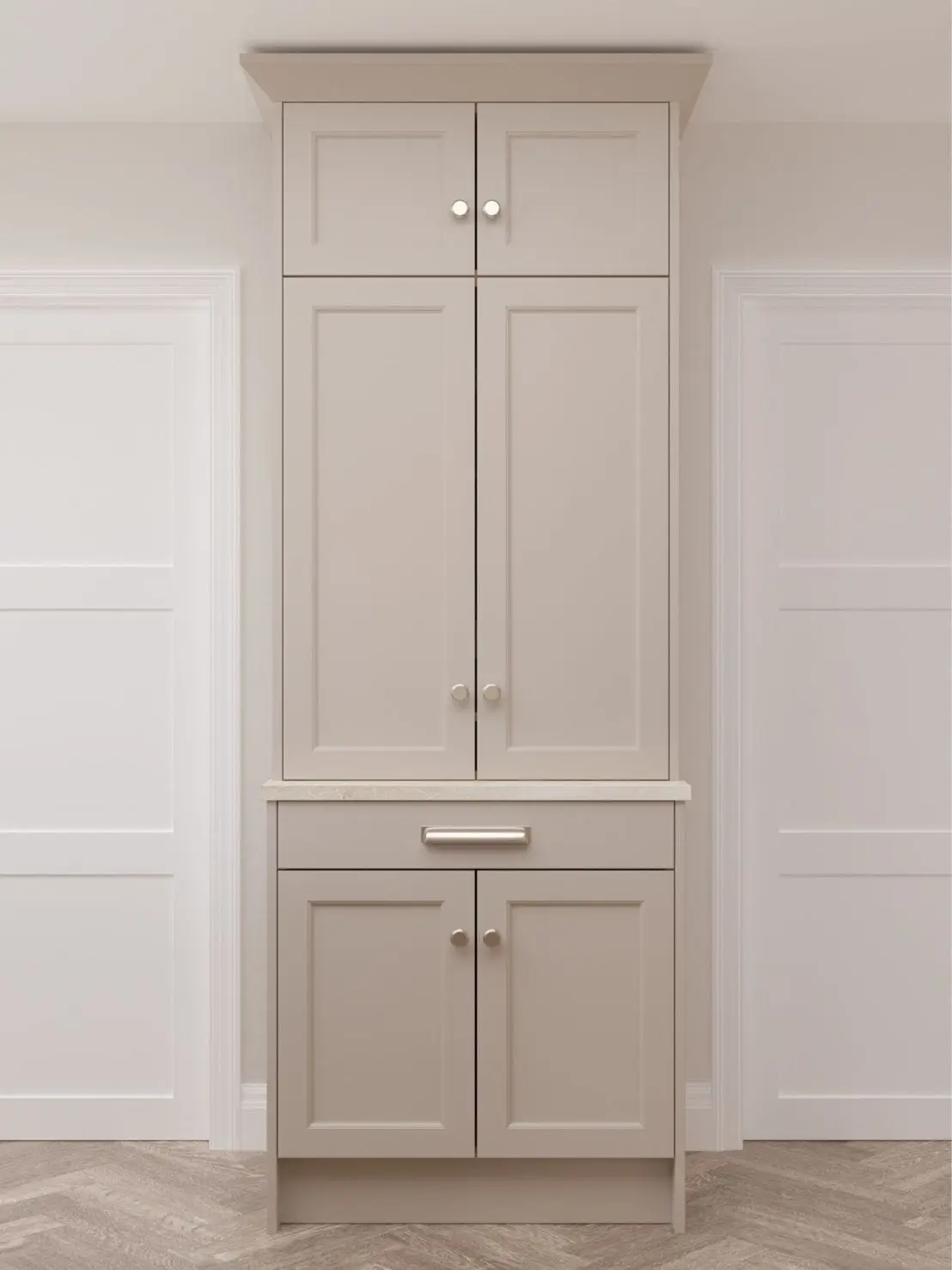 Luxury European Villa Style Solid Wood Kitchen Cabinet for Sale
