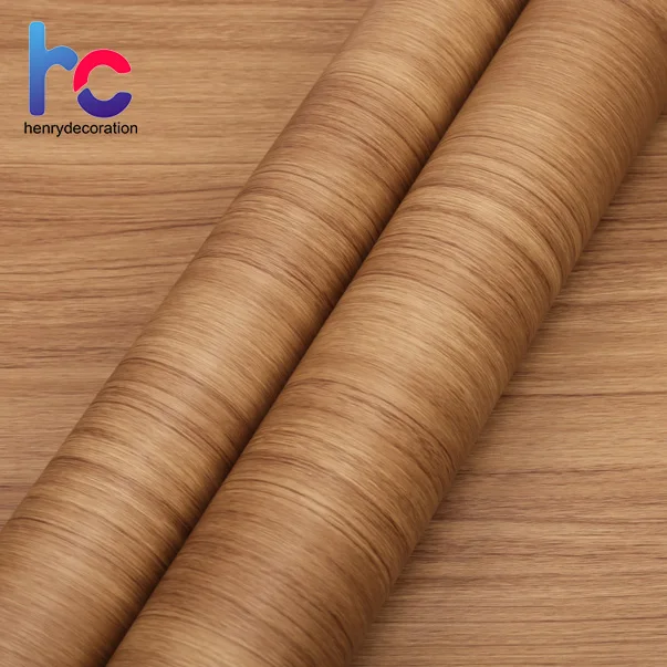 Texture Laminate Kitchen Cabinet Wrap Self Adhesive Wallpaper Wall Paper Furniture Sticker Vinyl Wood Grain PVC Film