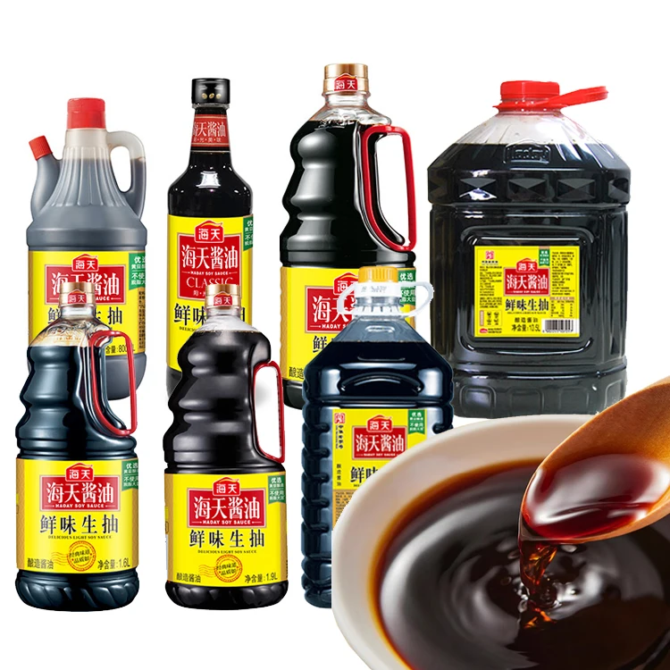 China Famous Soy Sauce Brands HADAY light Soybeans Sauce Brewed Delicious Soy Sauce for Steaming and Stewing