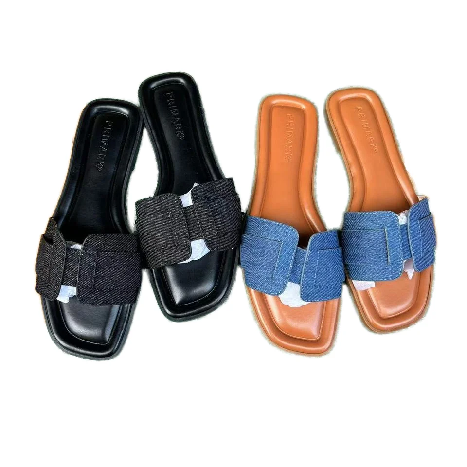 High Quality Unisex Open Toe Summer Slippers Lightweight with Rhinestone Upper PU Insole Printed Fashionable Design Outdoor Use