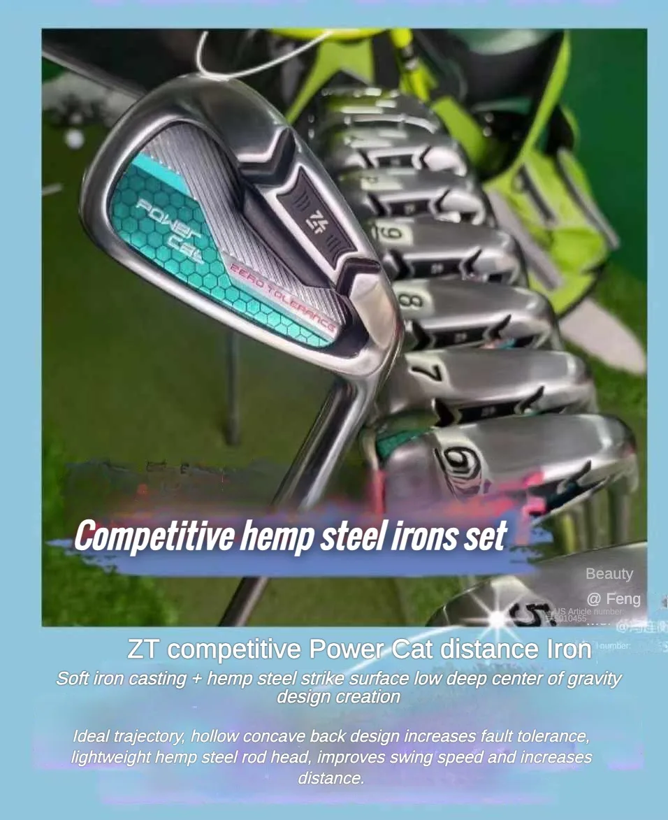 2024 New ODM/OEM Titanium Alloy Forged Irons With Graphite Right Handed Rubber Grip Junior Competition Complete Golf Club Set