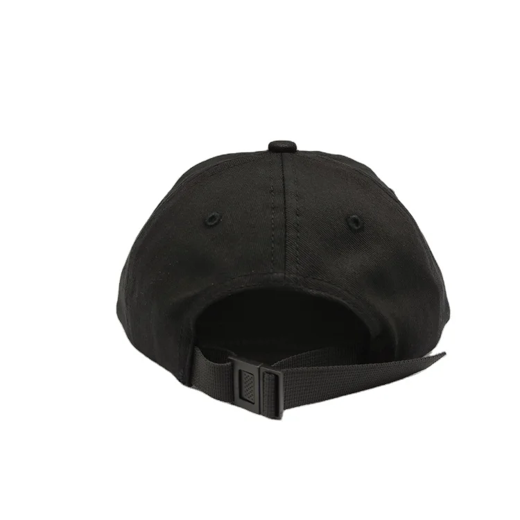 Custom 6 Panel Unstructured Snapback Caps Embroidered Logo Flat Brim Dad Hat