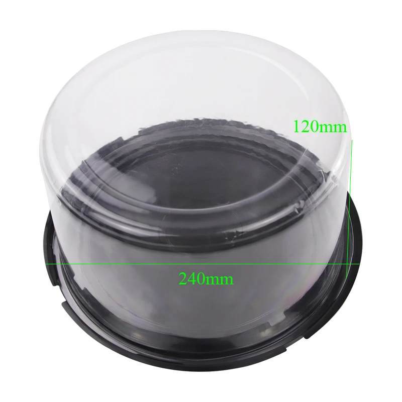 Custom shape logo color materials thermoforming plastic food grade transparent cake box