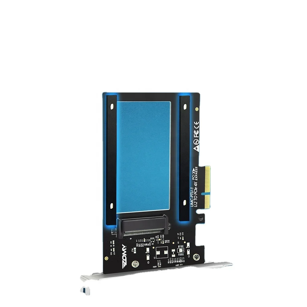 
PCIE Riser Card PIC Express 4X to U.2 Hard Drives to PIC express X4 Host Adapter Card 
