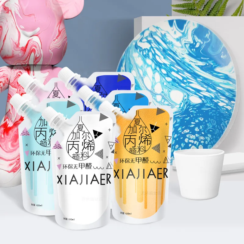 Pouring Acrylic Paint 60ml 100ml 120ml customing colors pantone 48 colors for craft