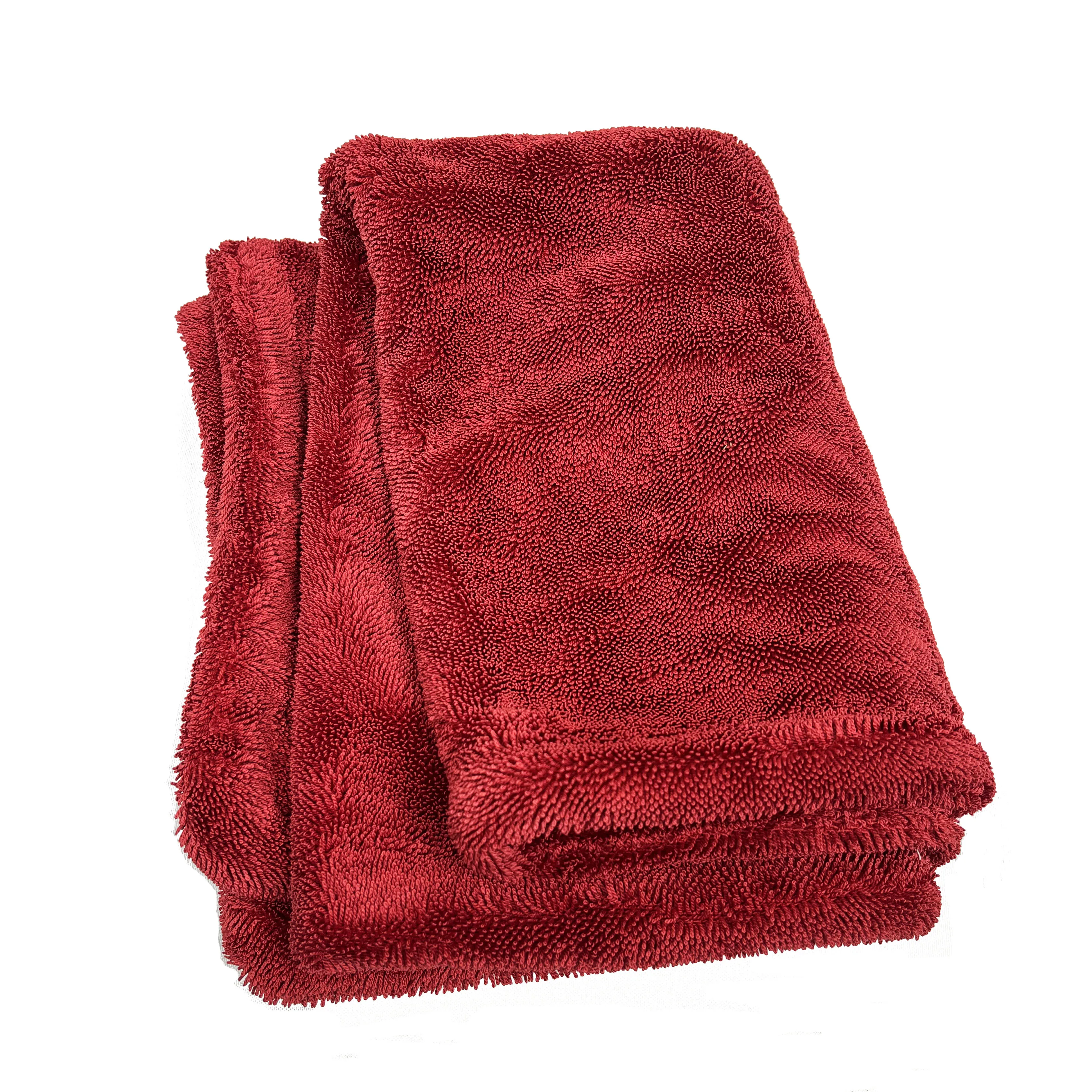 Korea Super Absorbent 1100gsm 60x90cm Double Microfiber Twist Pile Loop Weave Large Drying Towel Car Detailing