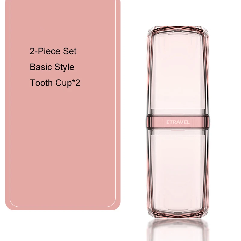 Transparent travel kit can carry toothbrush cup ABS material travel tooth mug