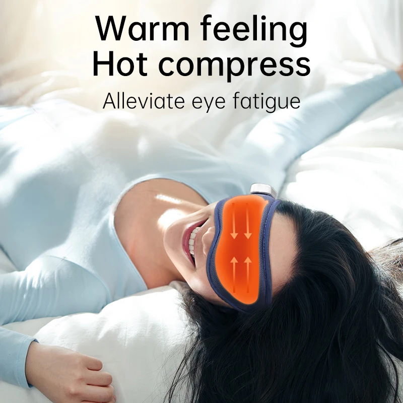 New Arrivals Private Label Portable Smart Mini Vibration Hot Cold Compress Electric Eye Massager