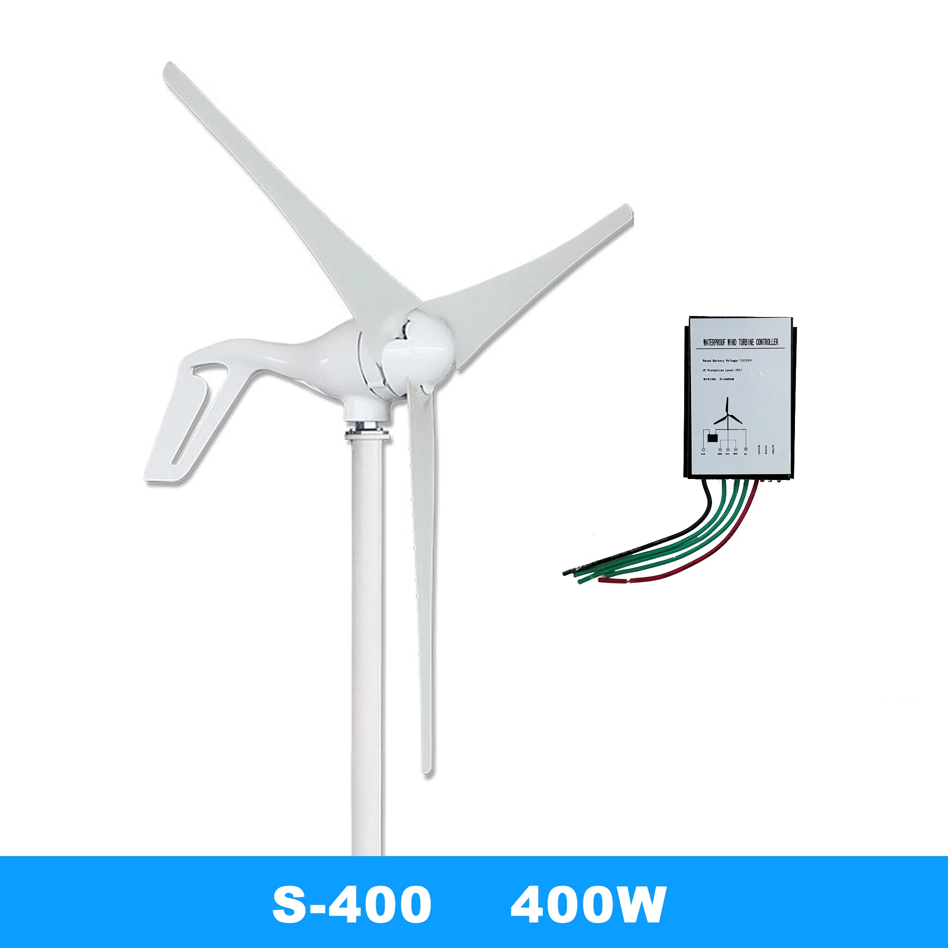Wind speed pitch control horizontal axis wind turbine magnet generator price for home wind turbine power production