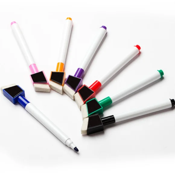 Dry Erasable Whiteboard Marker with Oblique Brush Board Eco Friendly Whiteboard Marker Pen