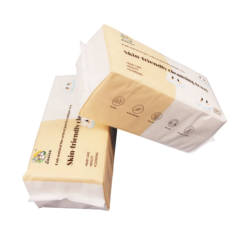 Souina brand Disposable face Towel disposable pure cotton Towels Manufacturer Disposable Bath Towel Cleaning