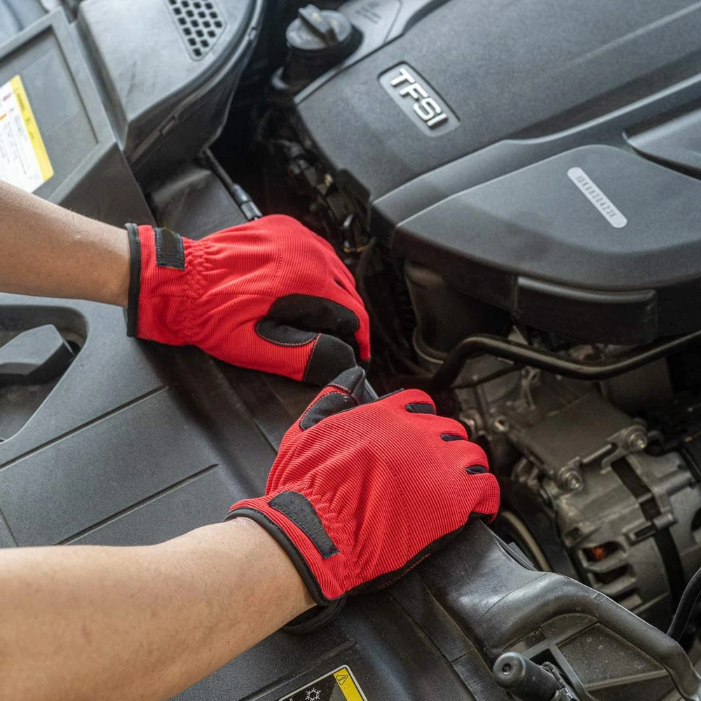 Мужские рабочие перчатки с высокой ловкостью превосходное сцепление сенсорным экраном совместимые для многоцелевого обеспечения безопасности работы из спандекса