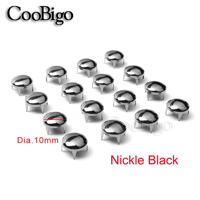 500 шт./упак. 9 мм Круглый купол заклепки Спайк заклепки “в стиле «панк-рок» кожаная фурнитура для обуви Одежда мешок запчастей для декорирования ногтей # GZ001-9