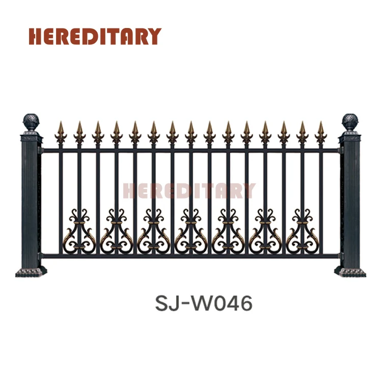 Decorative garden metal fencing wall spike fence post