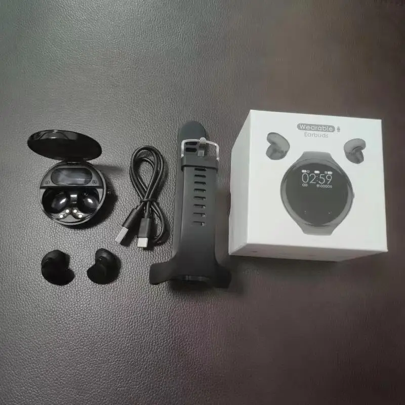  Factory smart watch Earphone 2 in 1 power bank bracelet Portable Headset BT 5.0 earbud earphone