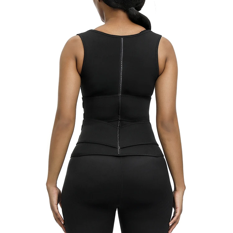 
Custom Logo Double Compression Belt Women Lose Weight Belly Neoprene Waist Trainer Vest 