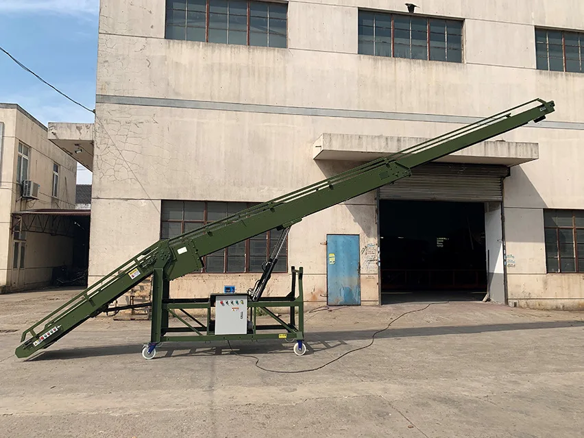 Logistics loading conveyor mobile overhead conveyor warehouse stacking high quality and high efficiency mini conveyor