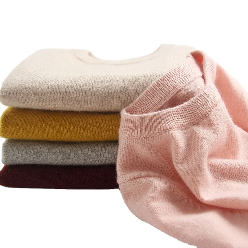 
Toddler Crew Neck Pullover Knitted Baby Boy Cashmere Sweater 