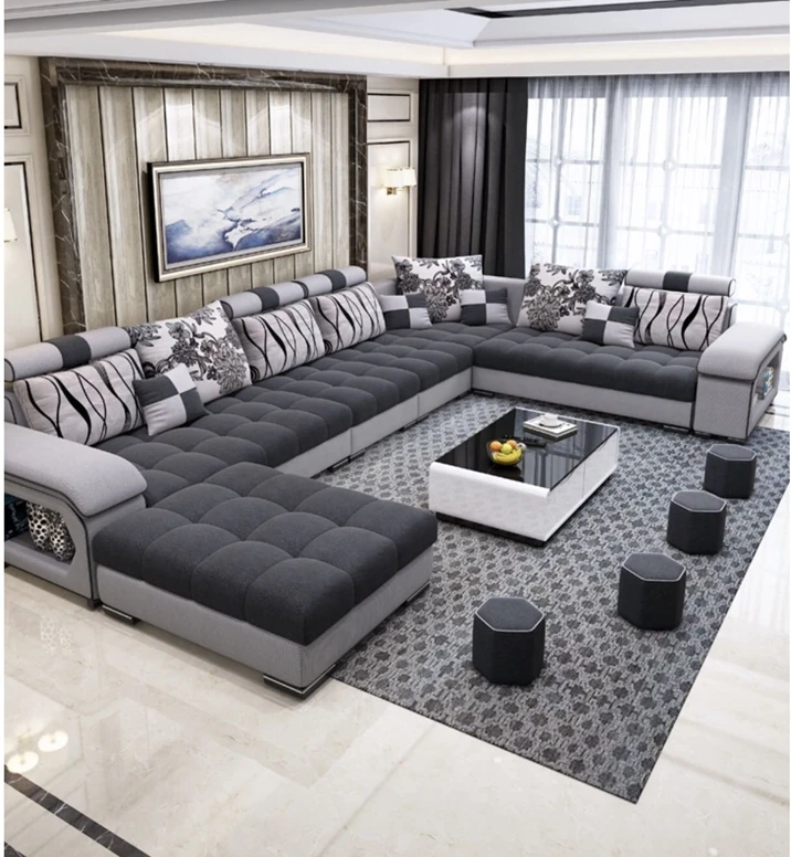 Wholesale Customizable Royal Sofa Modern Sofa Set Furniture Luxury 7 Seater Sofa Set