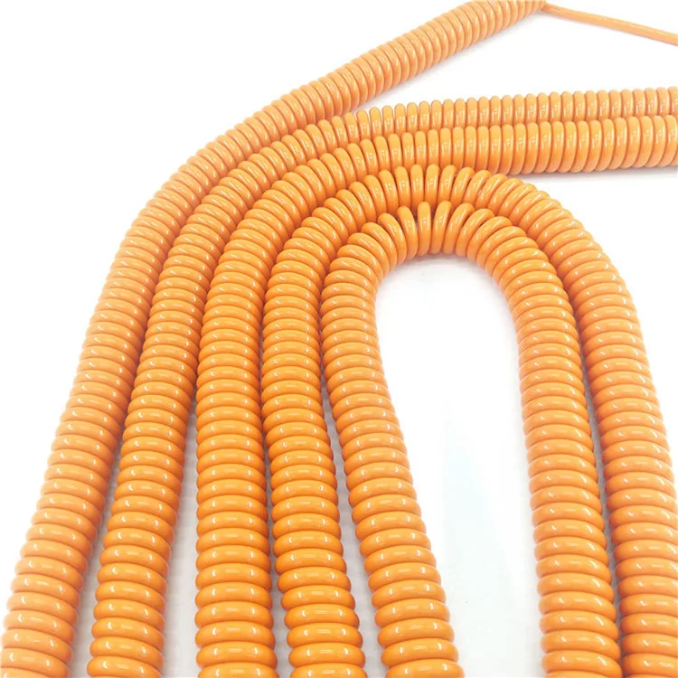 
Customized Multiple Use Robot PU Machinery Power Wire Elastic PU Spiral Cable 