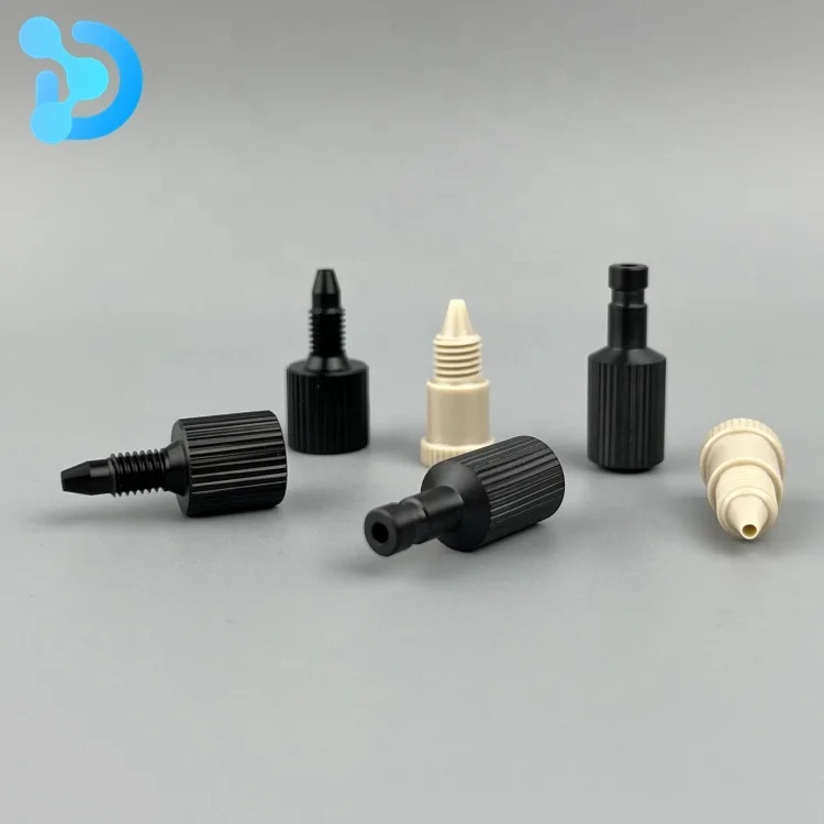hplc peek nuts  ICP sample introduction nebulizers peek screw
