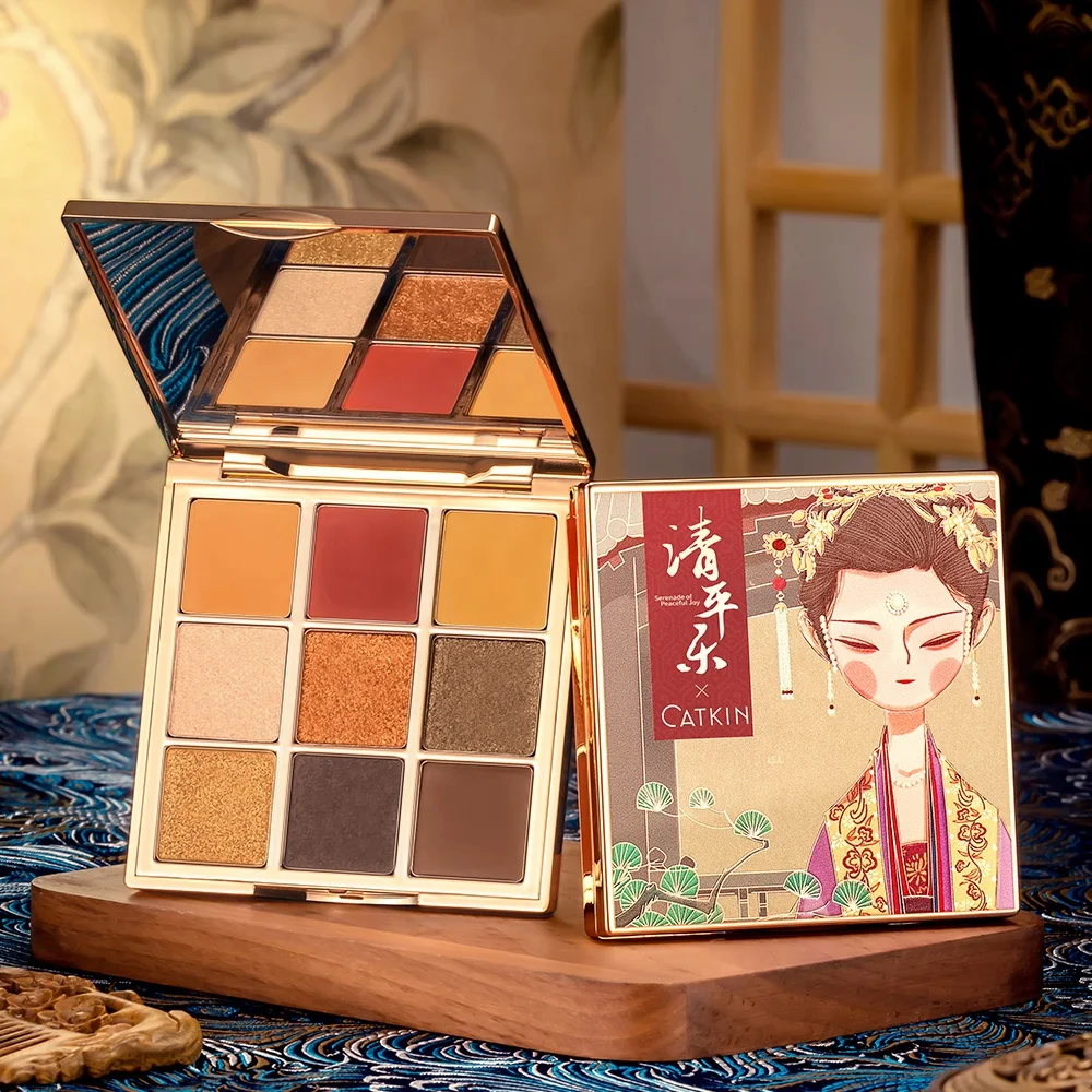WHOLESALE CATKIN 9 COLORS Glitter Color Eyeshadow Makeup PALETTE