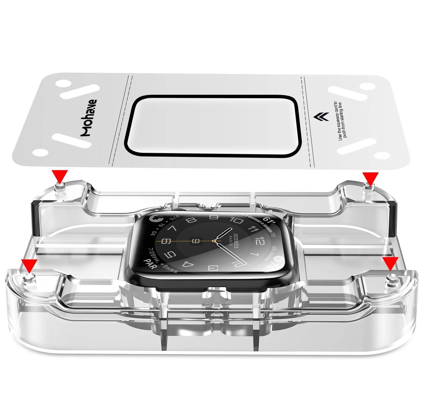 3D full glue glass for iwatch series 6 screen protector Apple Watch series 7 smart watch Easy installation kit