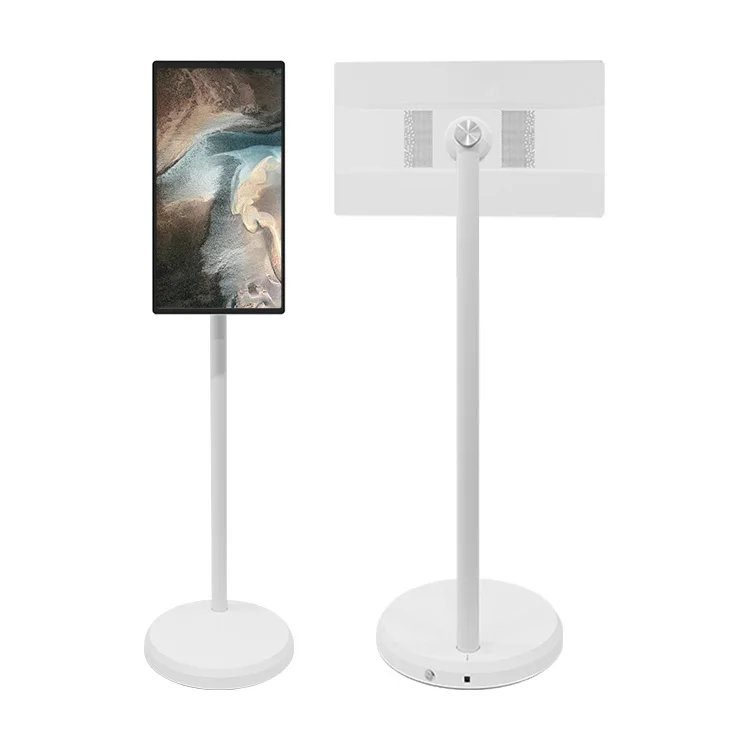 Floor Standing 21.5 27 32 Inch Jcpc Padgo Bestie Smart Tv Stand Tv Follow By Me Video Box With Lcd Screen