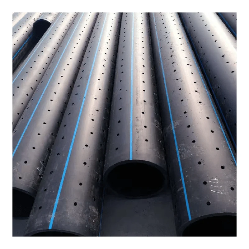 Пластиковый большой диаметр PE100 подземный hdpe перфорированный подводный дренажный трубопровод