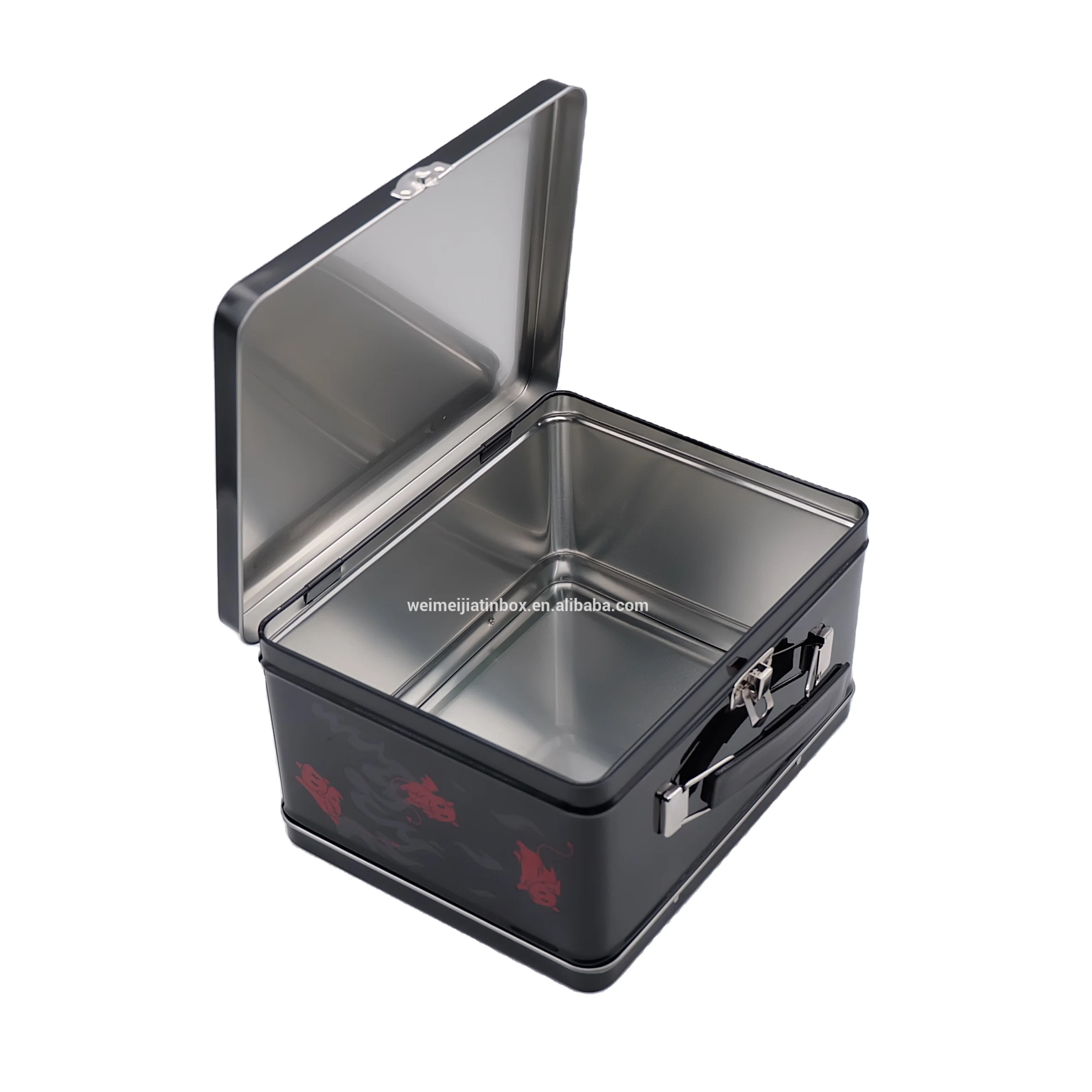 
* welcome whole sale custom logo colored gift metal tin lunch handler storage boxes organizer cajas tin packaging boxes 