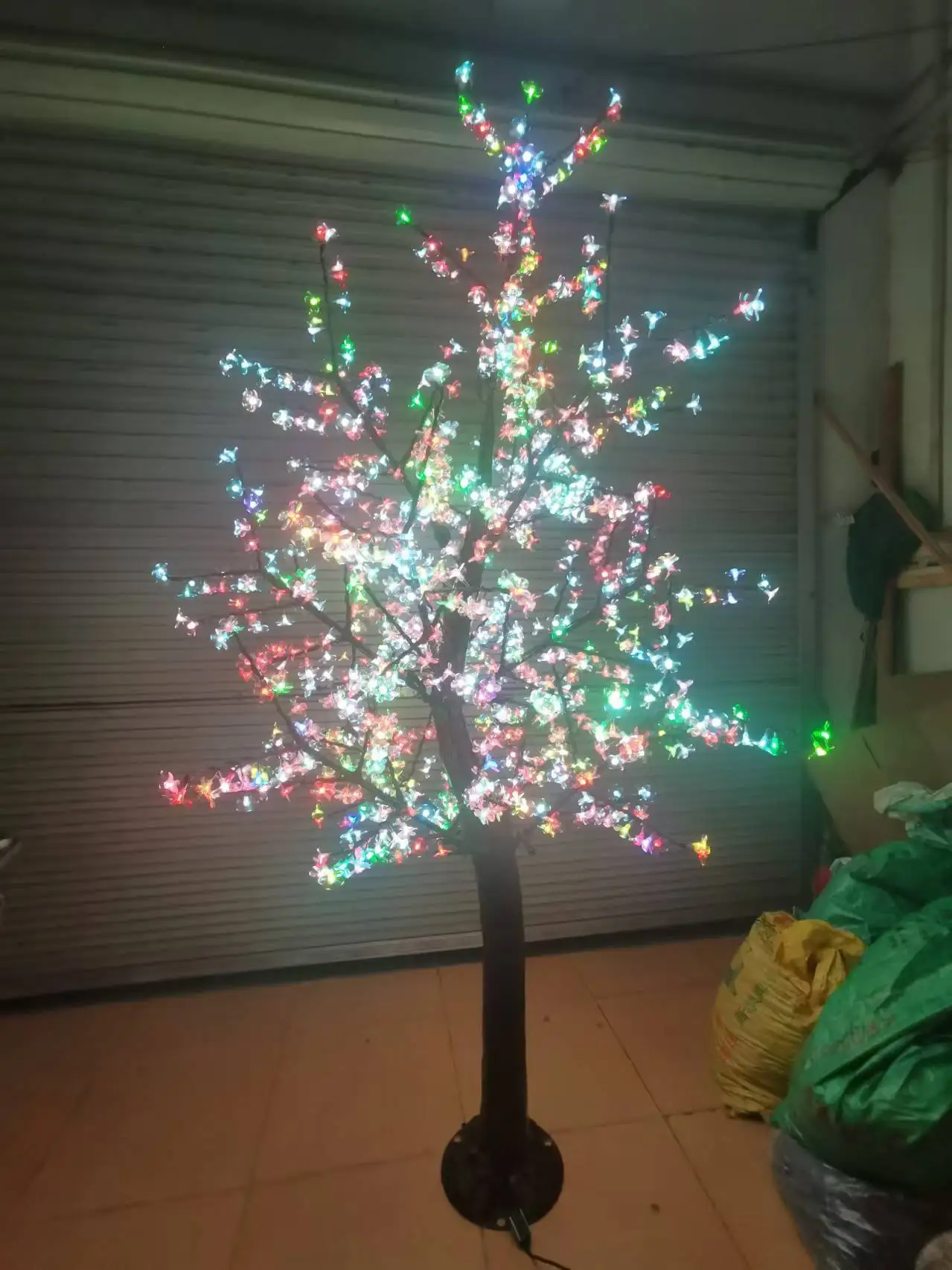 Colorful tree light hot sale good beads flowering bonsai trees for sale