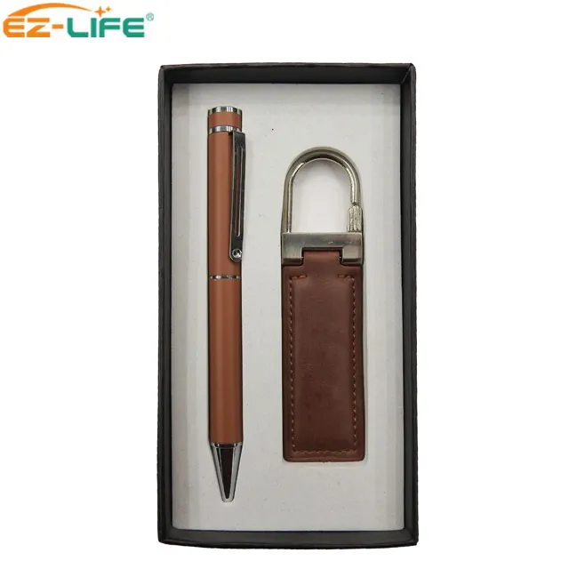 Офисные канцелярские подарочные наборы роскошный кожаный брелок для