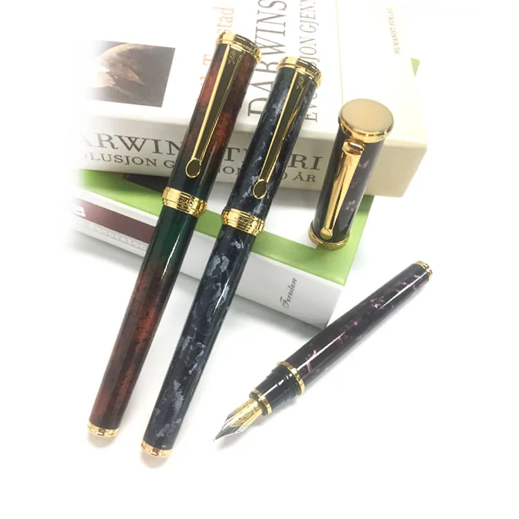 JR516  Jaguar 24K Big Cigar pen with Luxury Marble Pattern Lacquer Finishing.