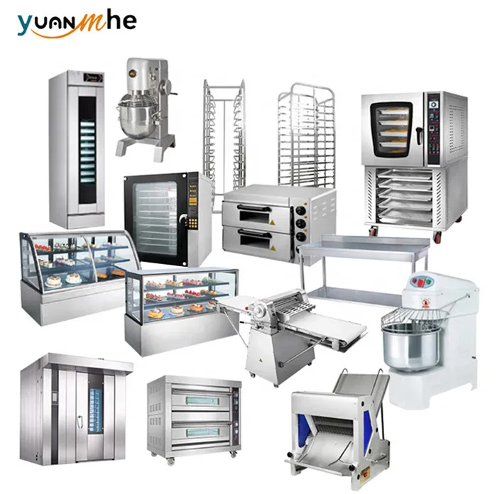 Commercial Microwave Cake Baking Machine Four a Gaz Pizza Making Equipment Electric Deck Gas Convection Rotary Oven for Bakery