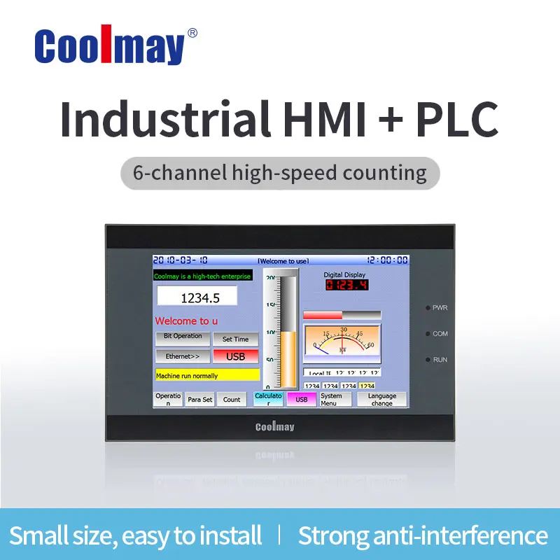 Coolmay plc hmi all in one programmable stepper motor speed controller