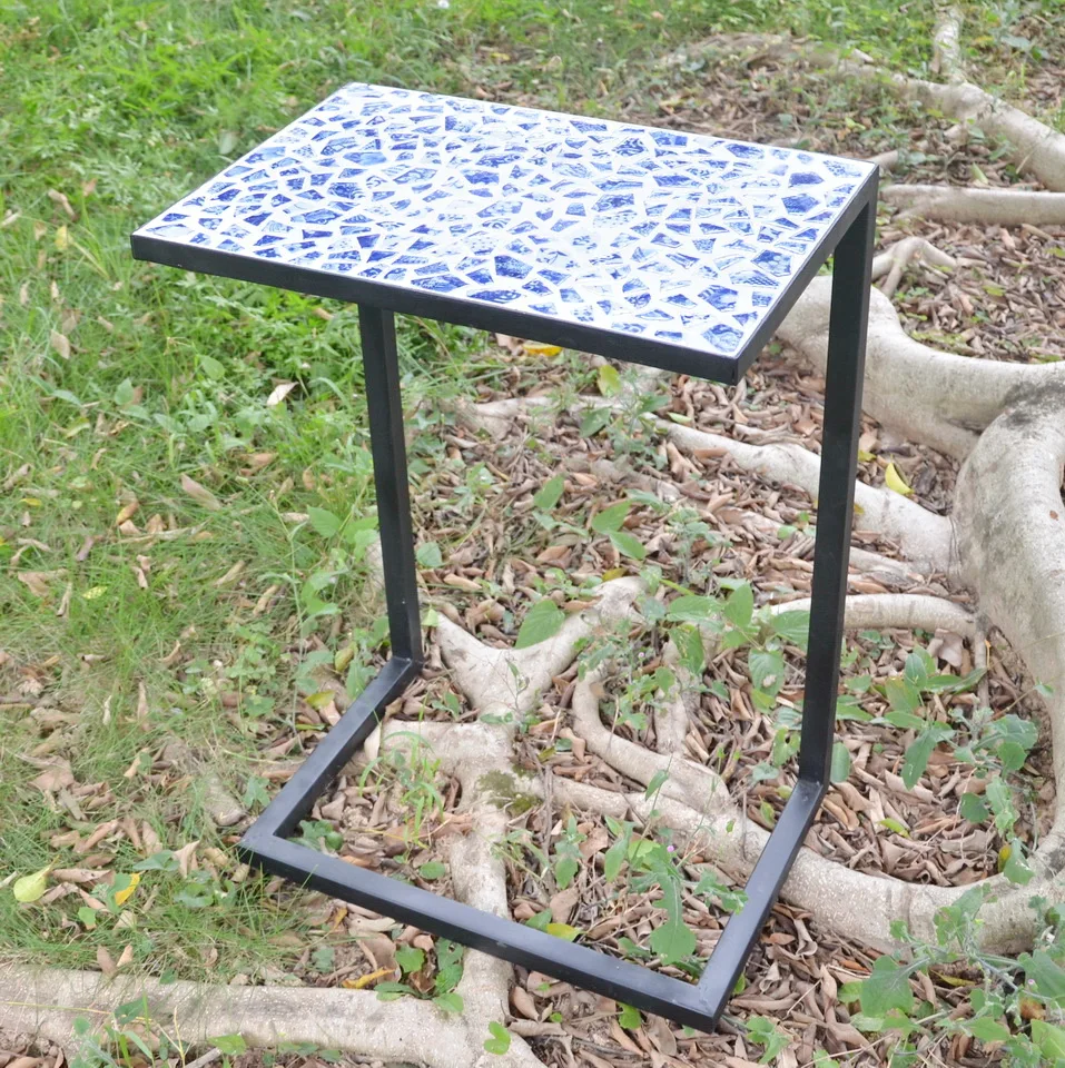 cocktail metal feet outdoor leisure small Mosaic Side Table