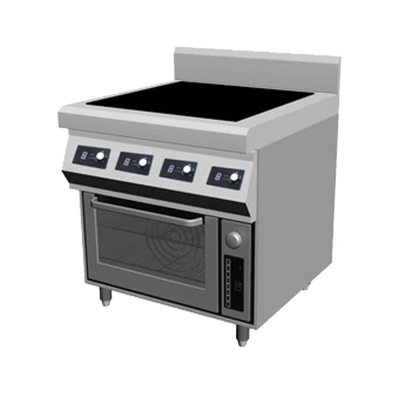 
 Коммерческий Электрический диапазон с 4 горелками и одной духовкой  