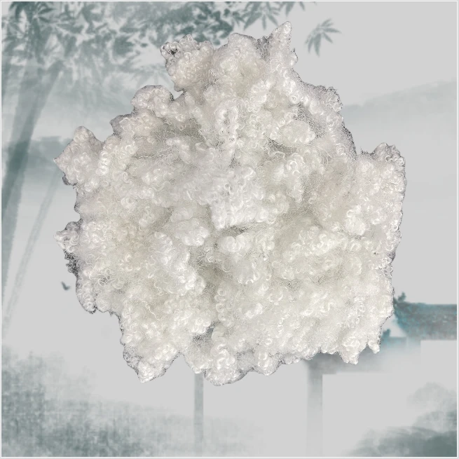Polyester Hollow Conjugated Silicon Fiber 7D * 64mm HCS Staple for Garment Filling Wholesale