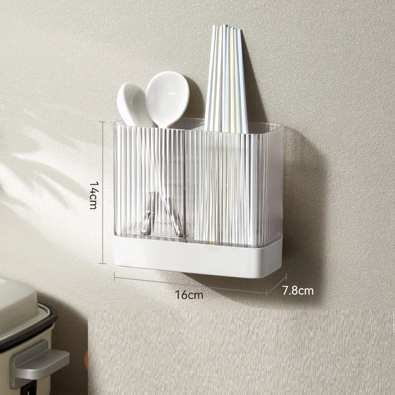 2024 High Quality Kitchen Ware Set Plastic Storage Box Wall-Mounted Kitchen Storage Holder Shelves