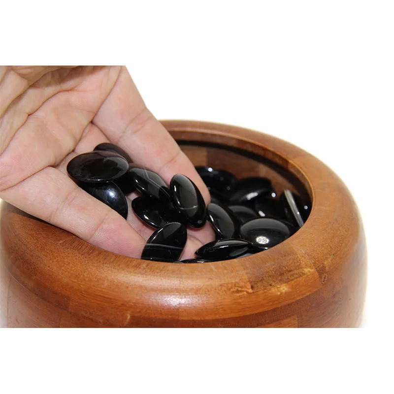 High quality natural jade crystal white and black agate go weiqi go board tablero baduk